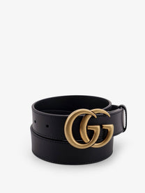 Gucci Men's GG Marmont Leather Belt Black