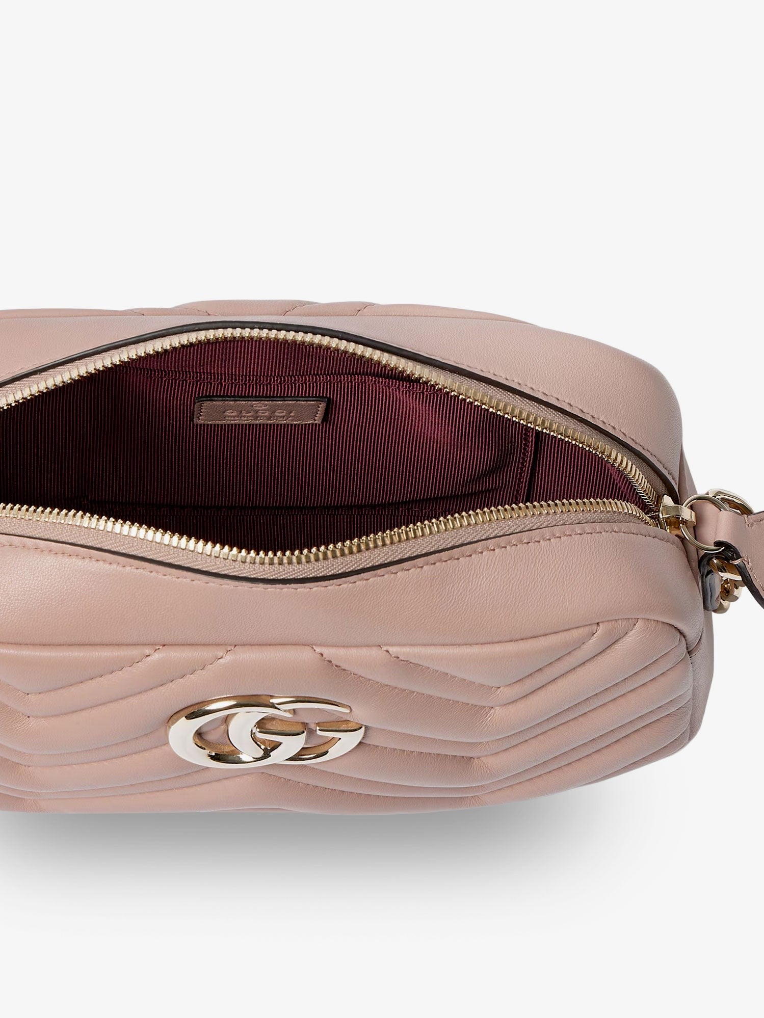 Gucci Women's GG Marmont Leather Camera Bag Crossbody Bag CAMEOXDAFNE