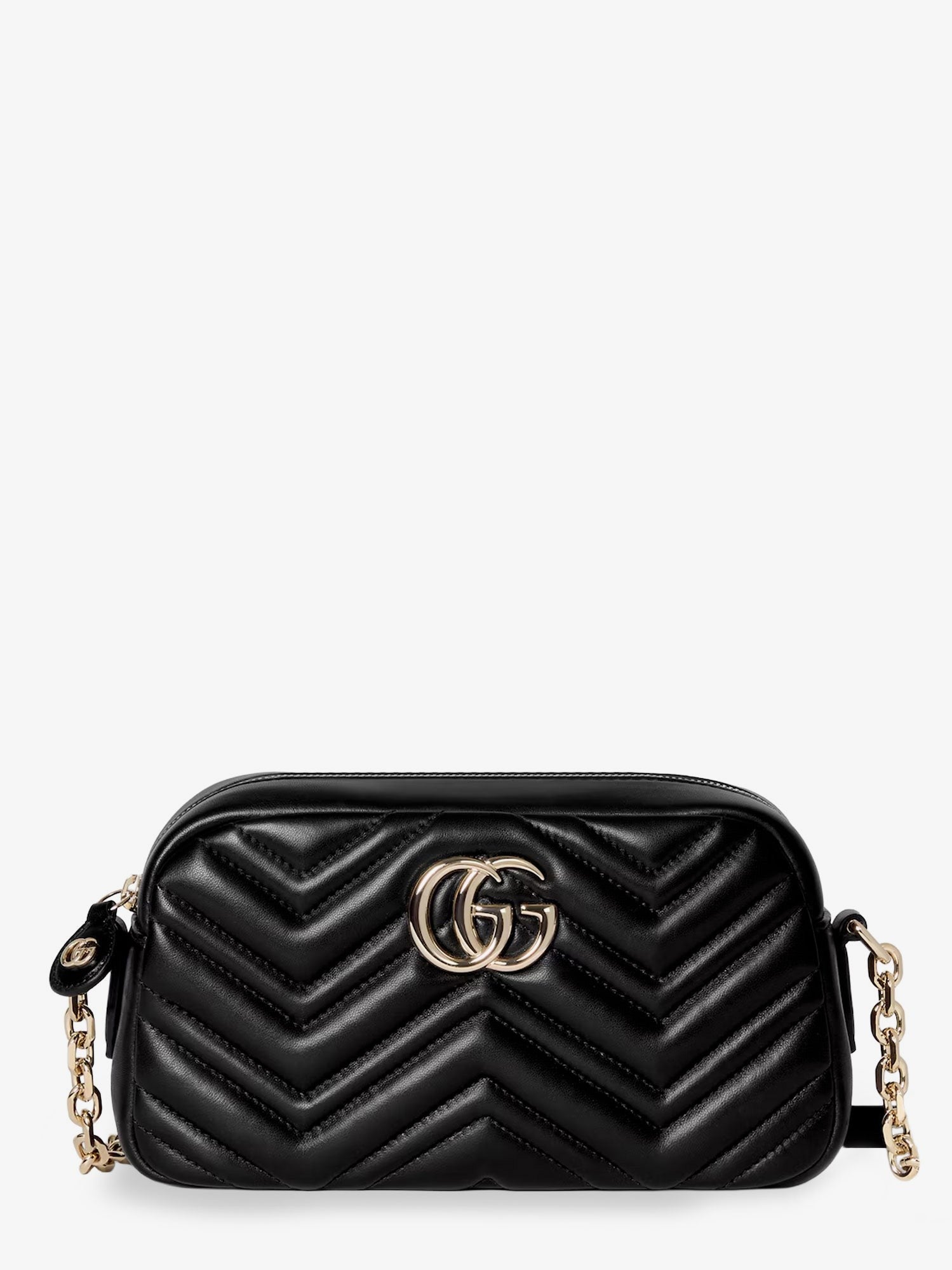 Gucci Women's GG Marmont Leather Camera Bag Black