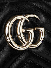 Gucci Women's GG Marmont Leather Camera Bag Black