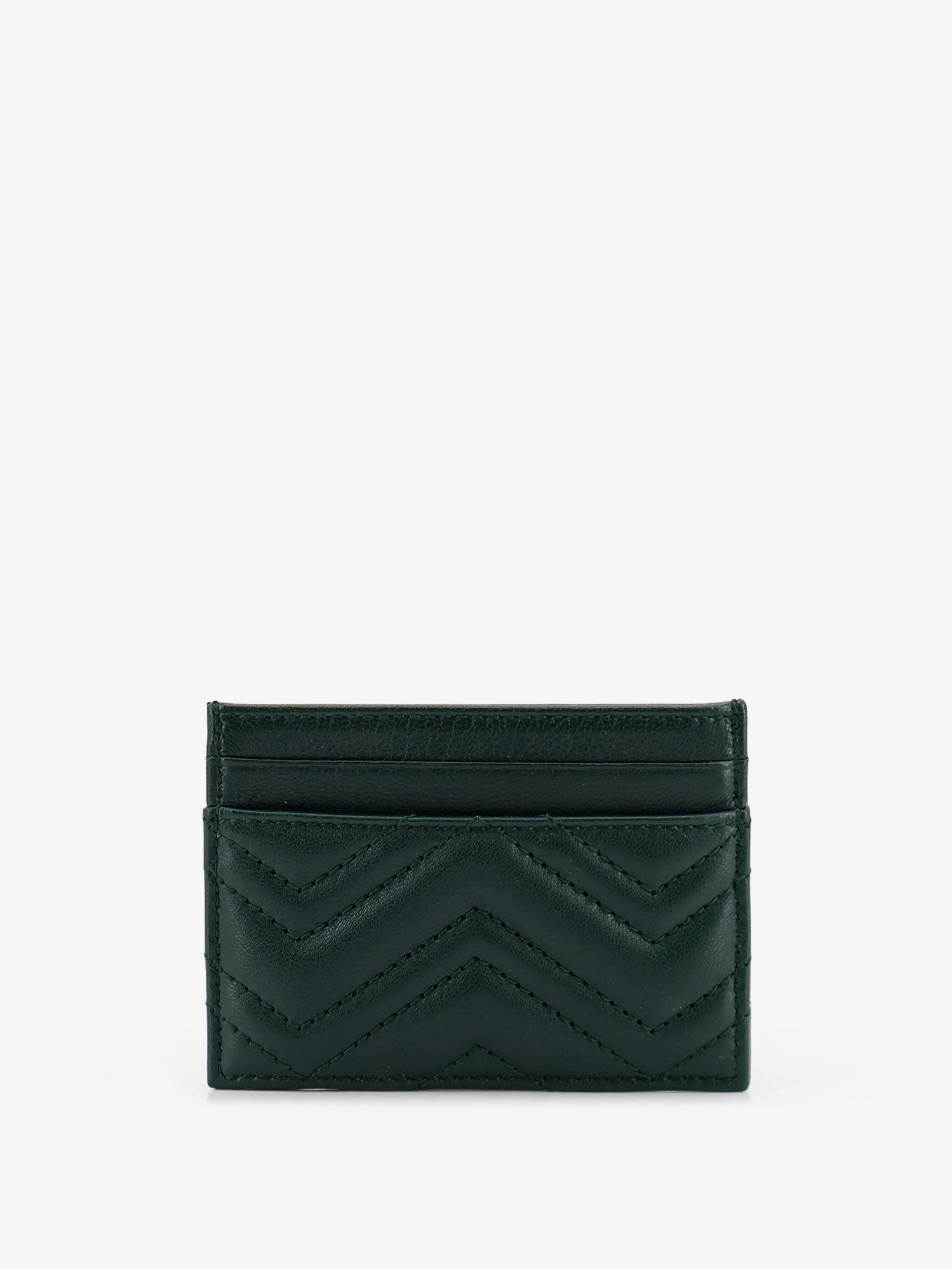 Gucci Women's GG Marmont Leather Card Holder Green