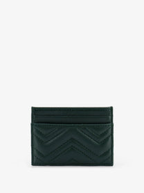 Gucci Women's GG Marmont Leather Card Holder Green