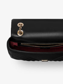 Gucci Women's GG Marmont Leather Crossbody Bag Black