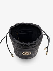 Gucci Women's GG Marmont Matelassé Leather Bucket Bag Black