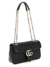 Gucci GG Marmont Medium Shoulder Bag Black, view 3