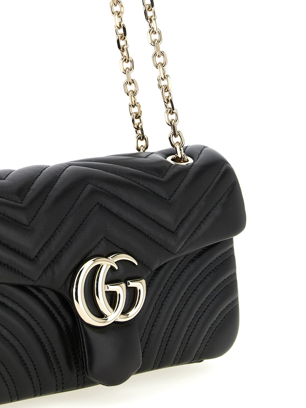 Gucci GG Marmont Medium Shoulder Bag Black, view 4