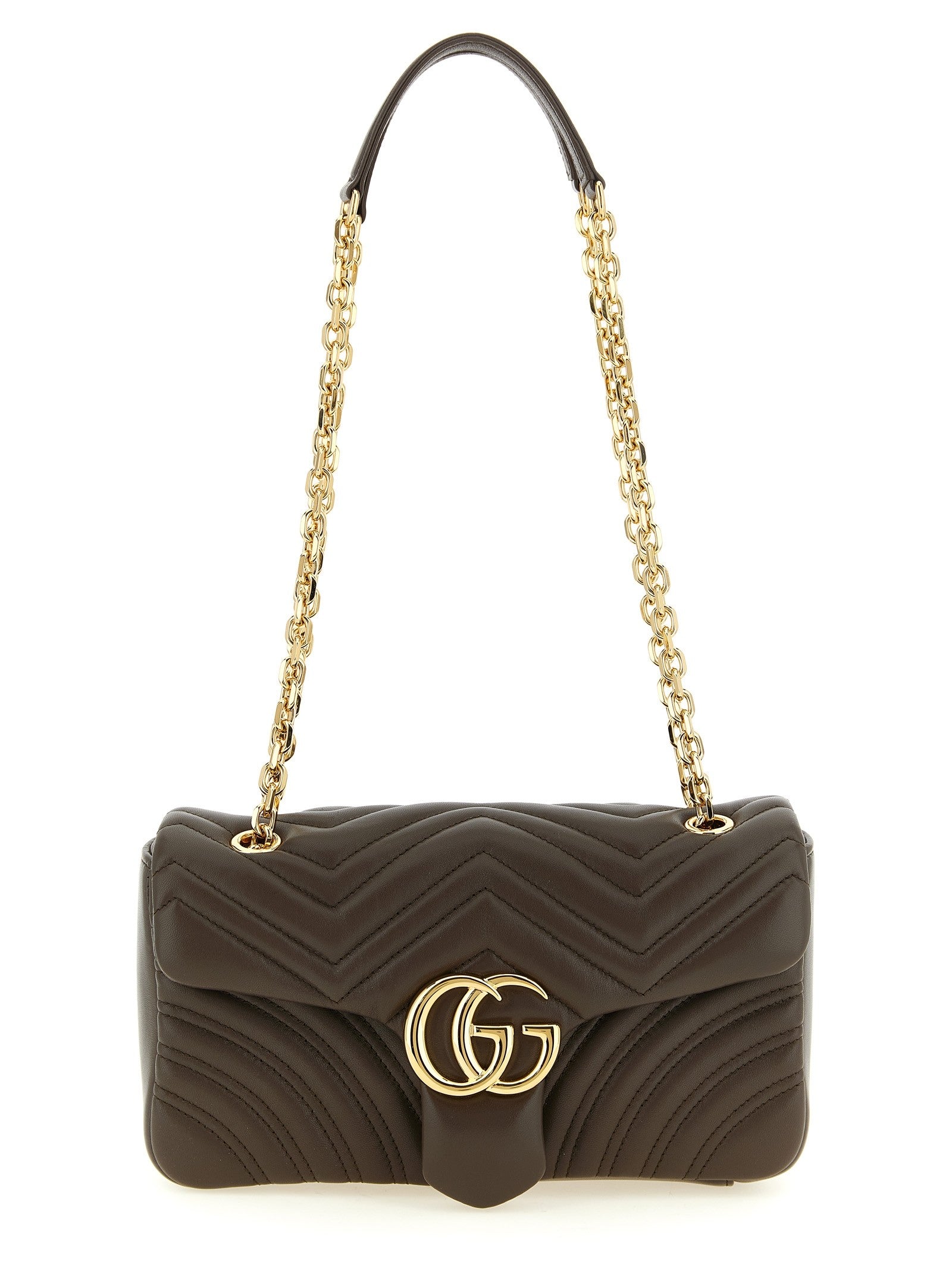 Gucci GG Marmont Medium Shoulder Bag Brown