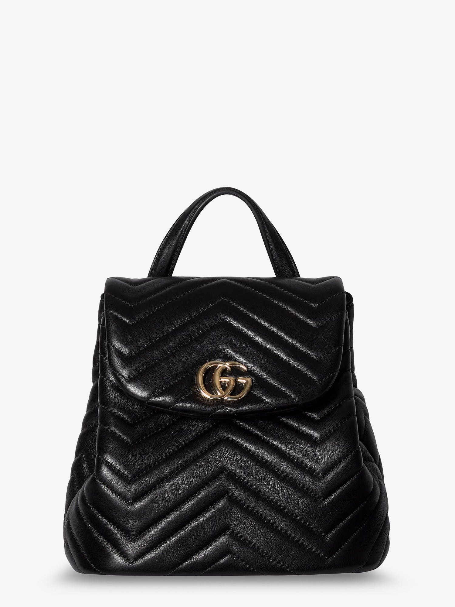 Gucci Women's GG Marmont Mini Leather Backpack Black