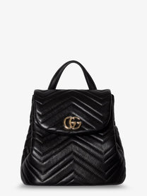 Gucci Women's GG Marmont Mini Leather Backpack Black