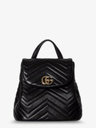 Gucci Women's GG Marmont Mini Leather Backpack Black