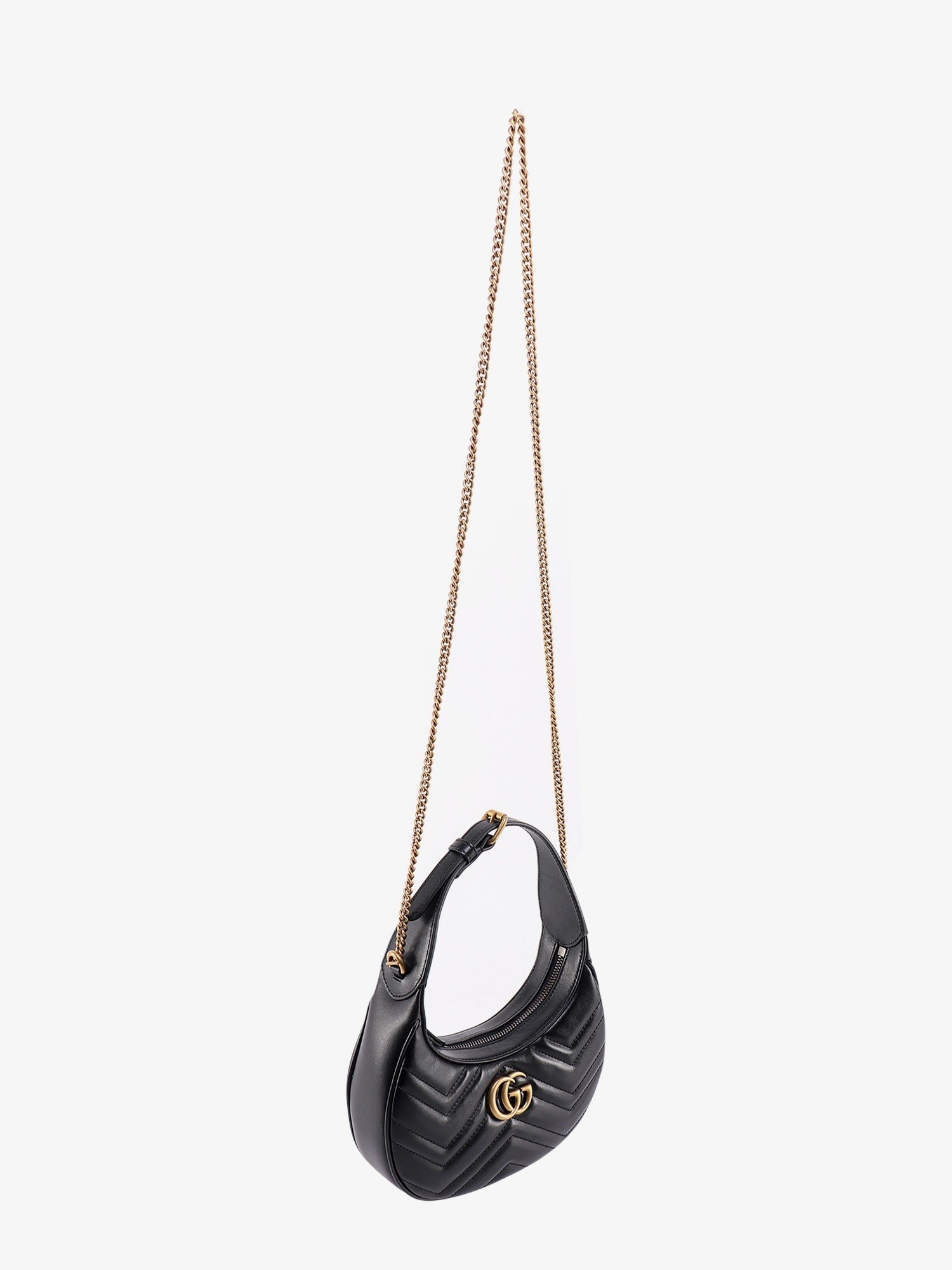 Gucci Women's GG Marmont Quilted Leather Shoulder Bag Black