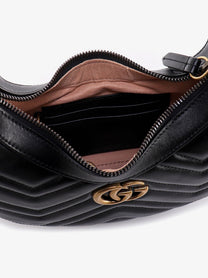 Gucci Women's GG Marmont Quilted Leather Shoulder Bag Black