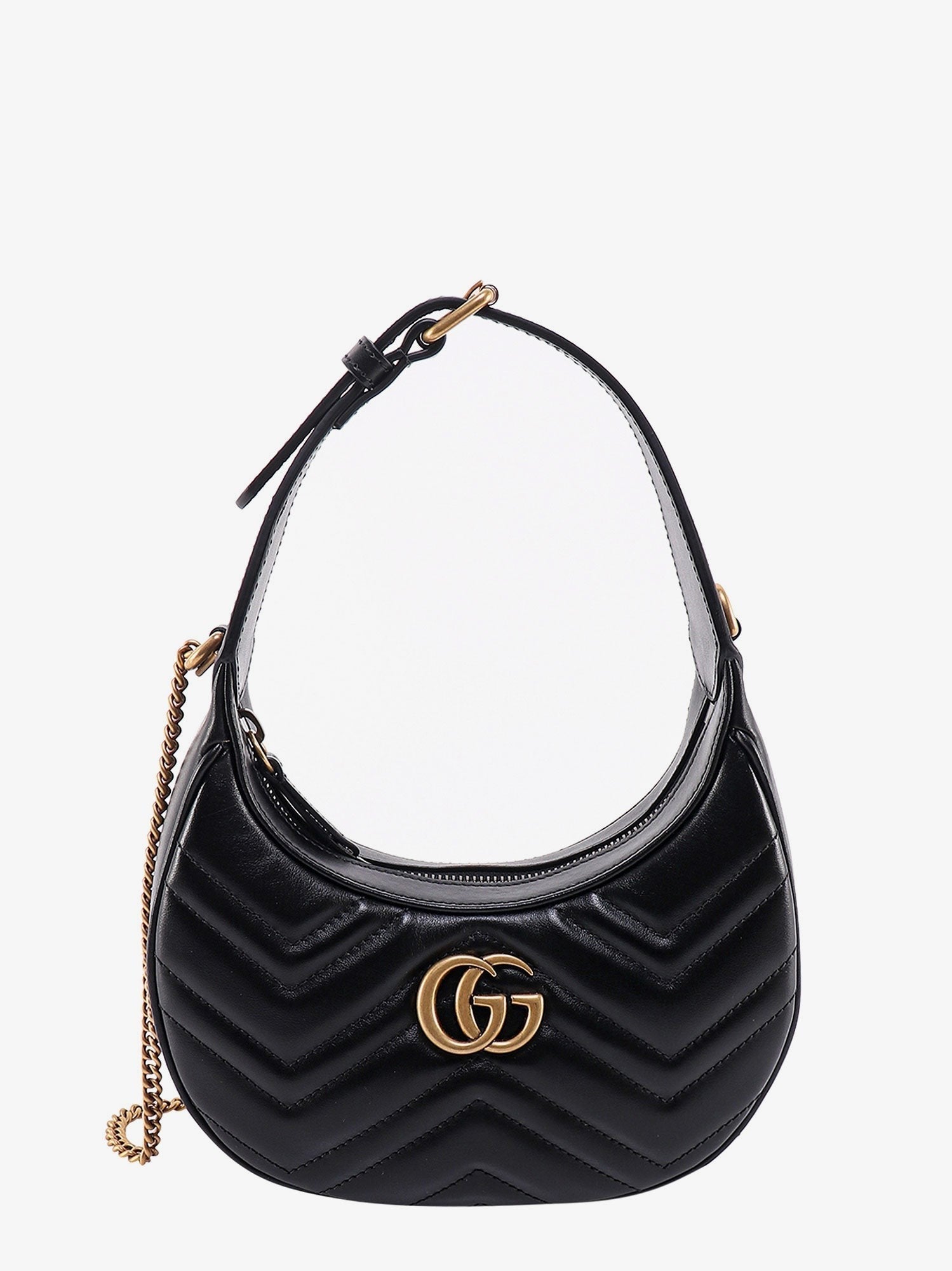 Gucci Women's GG Marmont Quilted Leather Shoulder Bag Black