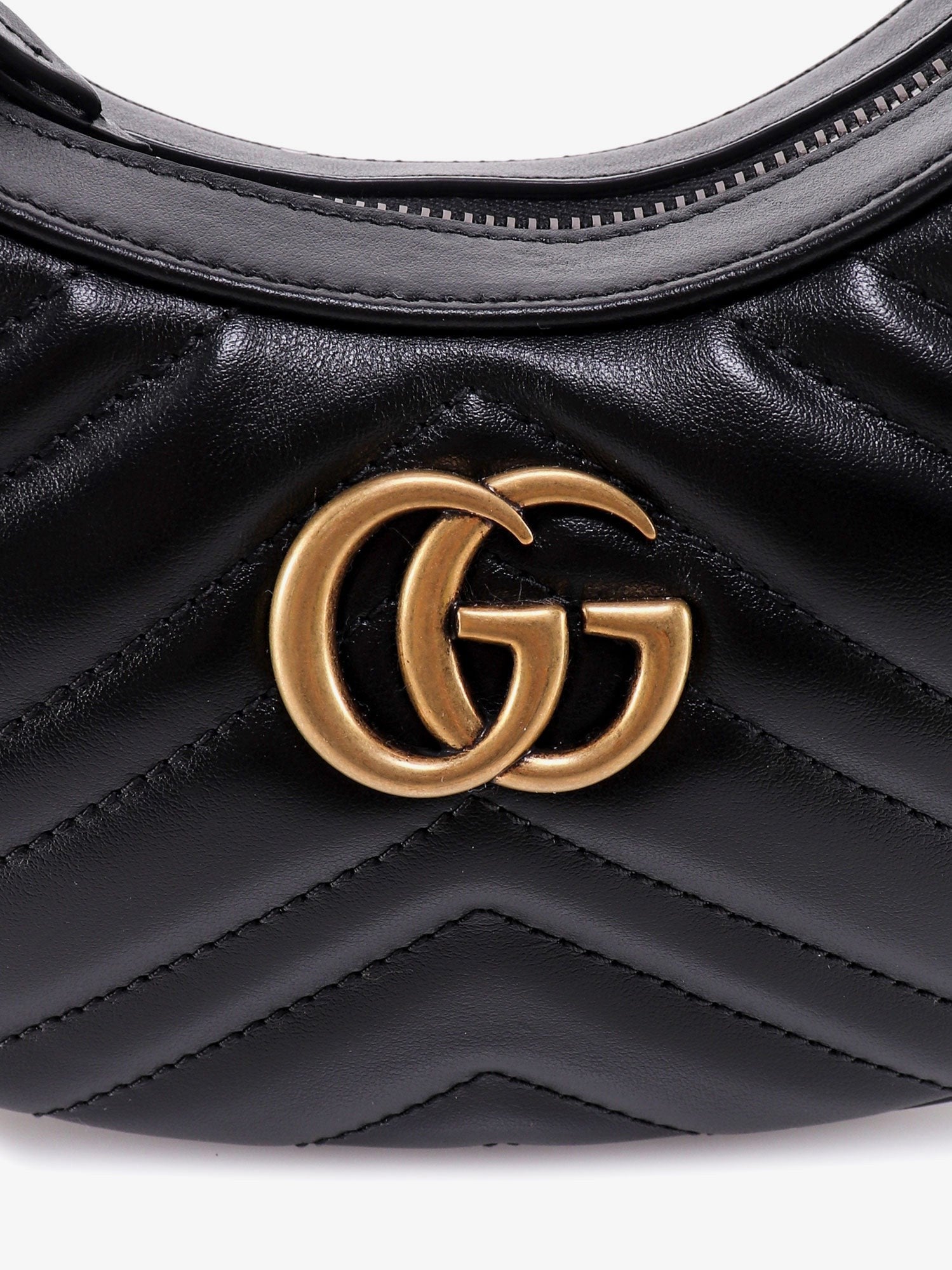 Gucci Women's GG Marmont Quilted Leather Shoulder Bag Black