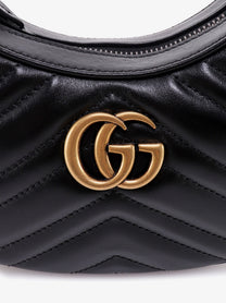 Gucci Women's GG Marmont Quilted Leather Shoulder Bag Black