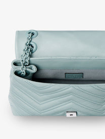 Gucci Women's GG Marmont Quilted Leather Shoulder Bag Blue