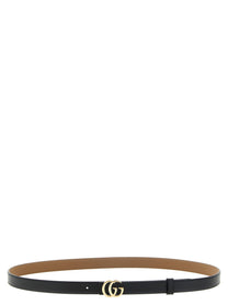 Gucci GG Marmont Reversible Belt Gold