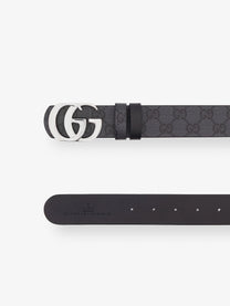 Gucci Men's GG Marmont Reversible Leather Belt Black
