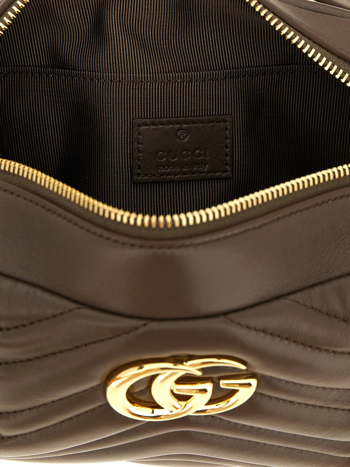Gucci GG Marmont Small Crossbody Bag Brown, view 4