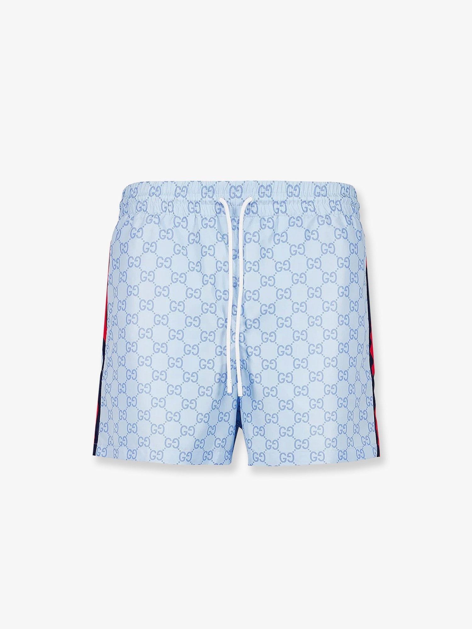Gucci Men's GG Nylon Swim Trunks Blue