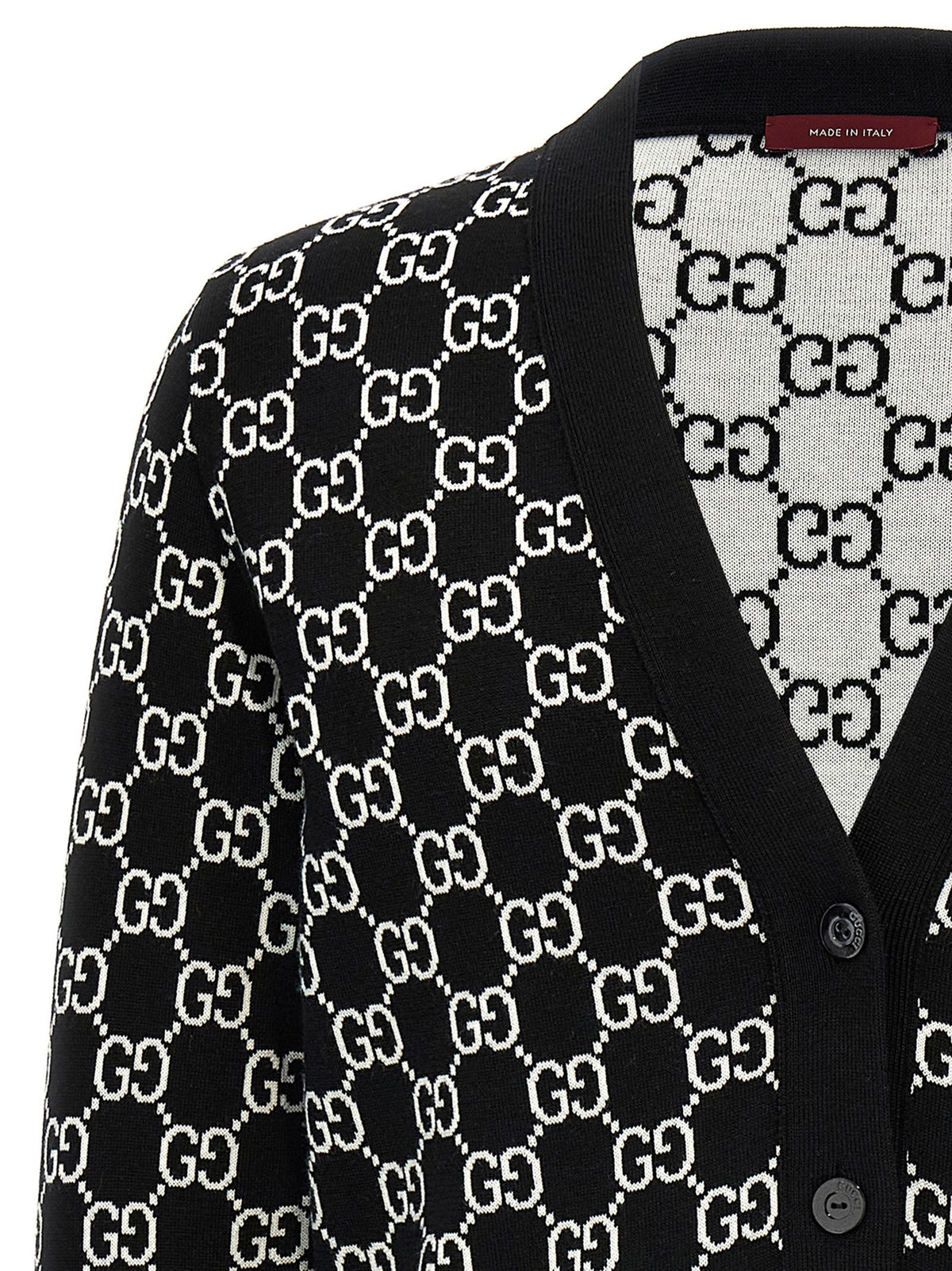 Gucci GG Reversible Cardigan White