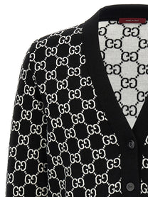 Gucci GG Reversible Cardigan White
