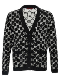 Gucci GG Reversible Cardigan White