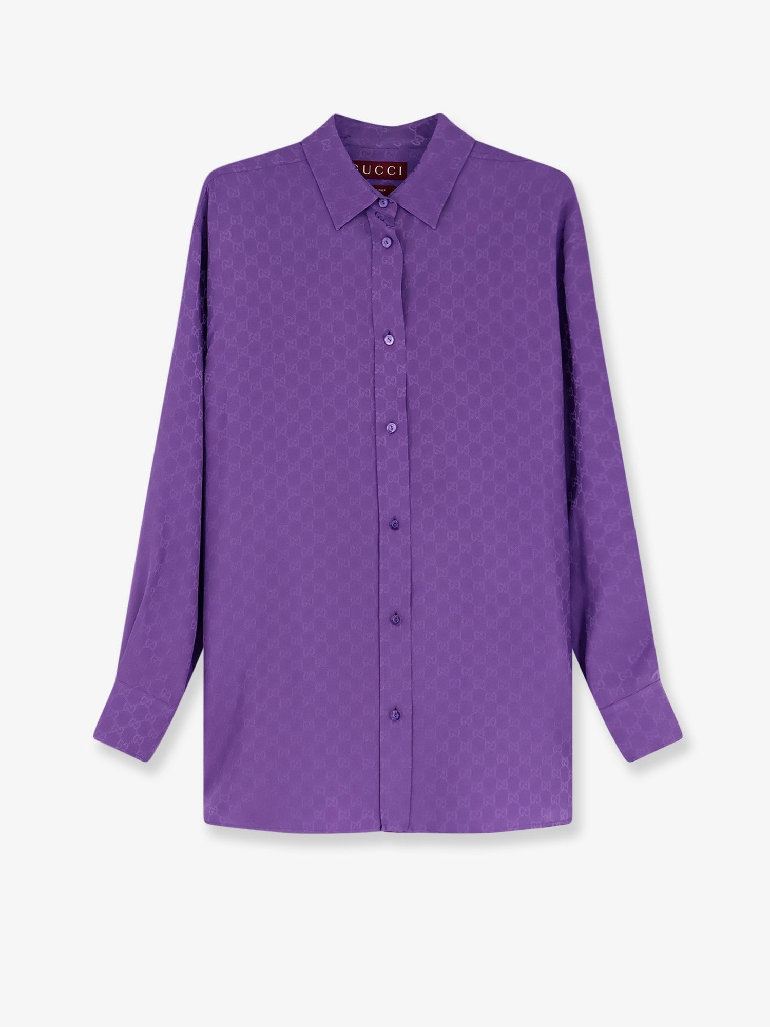 Gucci Women's GG Silk Shirt Purple