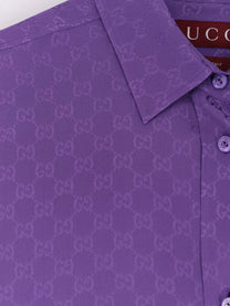 Gucci Women's GG Silk Shirt Purple