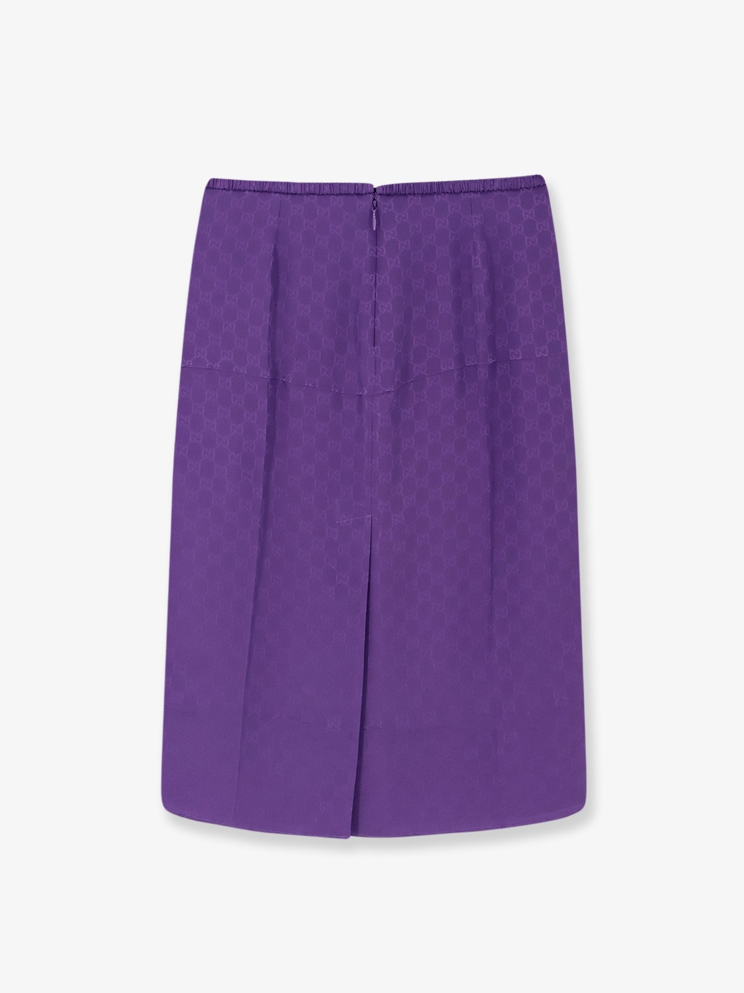 Gucci Women's GG Silk Skirt Purple
