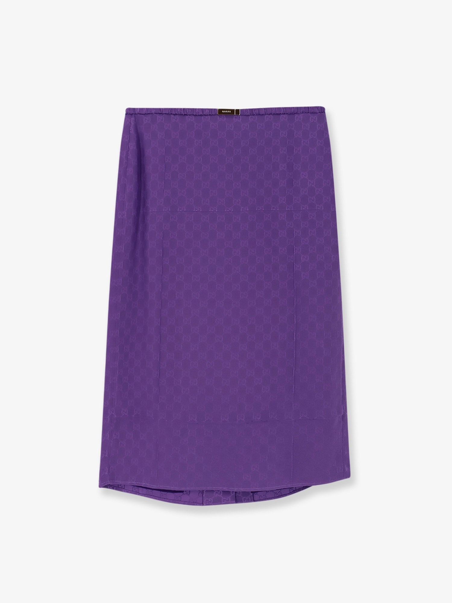Gucci Women's GG Silk Skirt Purple