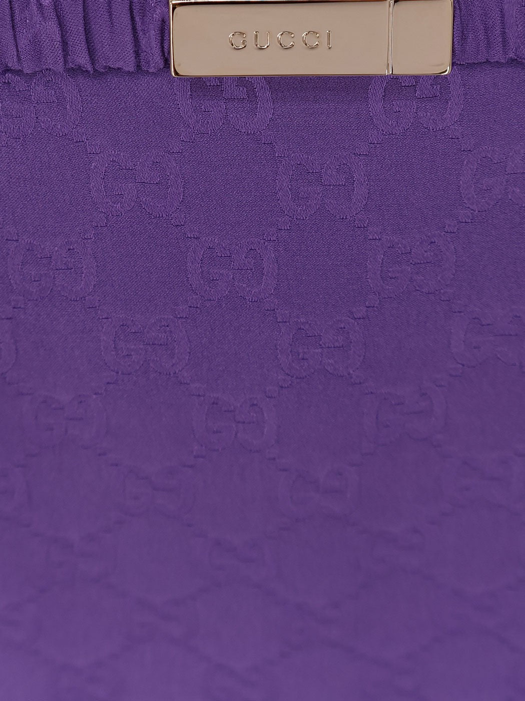 Gucci Women's GG Silk Skirt Purple