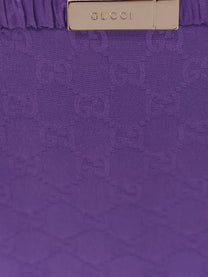 Gucci Women's GG Silk Skirt Purple