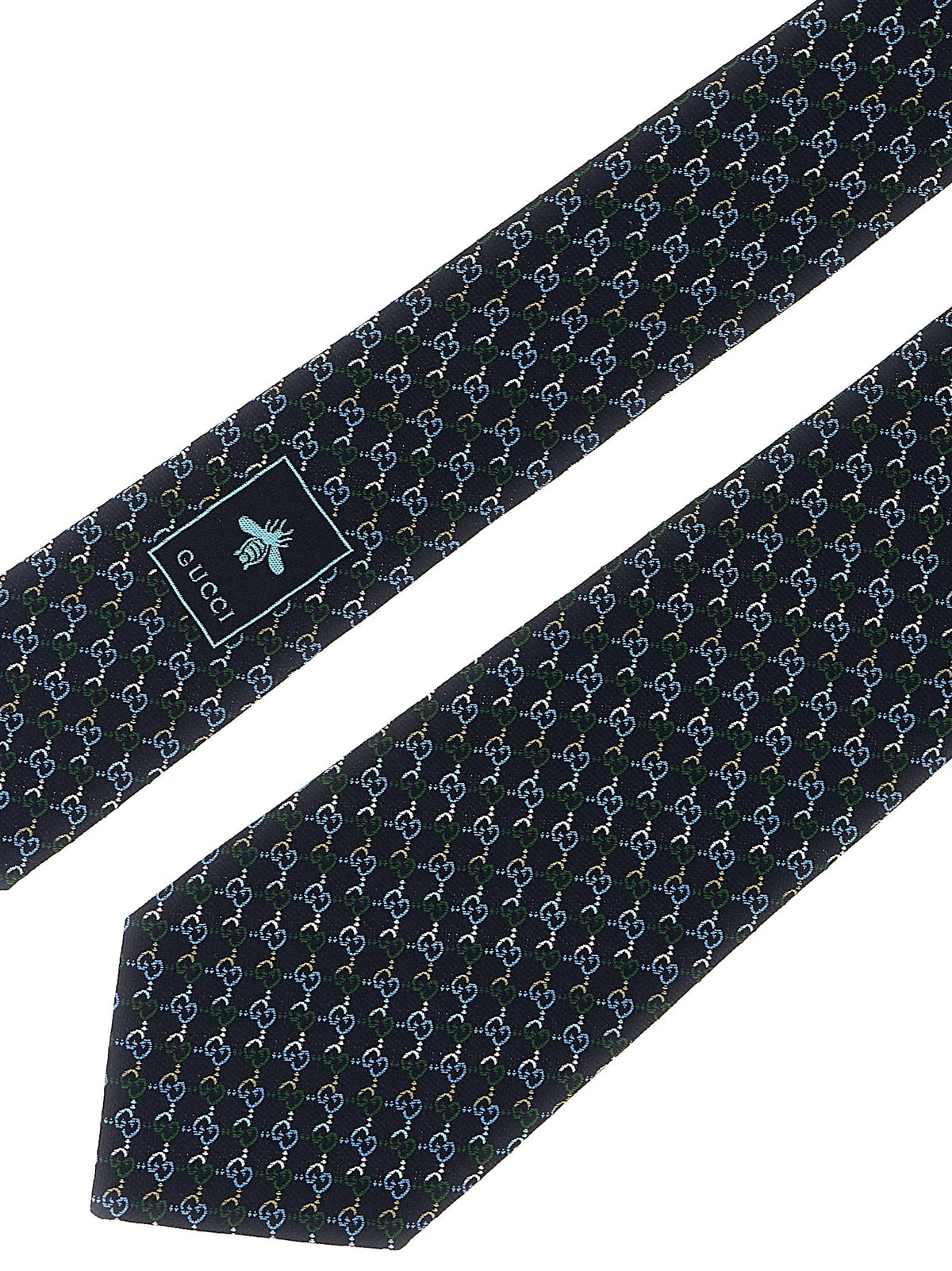 Gucci GG Silk Tie Blue