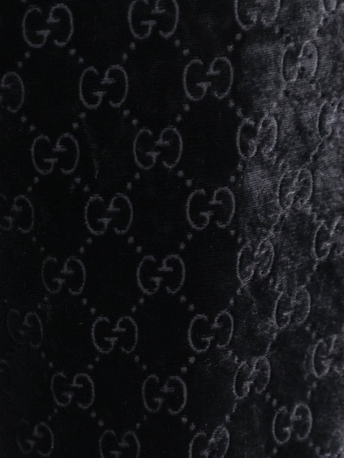 Gucci Men's GG Stretch Devoré Velvet Trousers Black