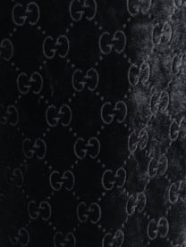 Gucci Men's GG Stretch Devoré Velvet Trousers Black