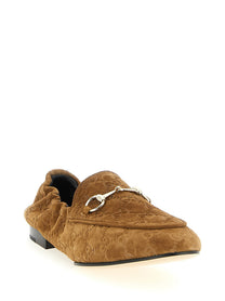 Gucci GG Suede Loafers Brown