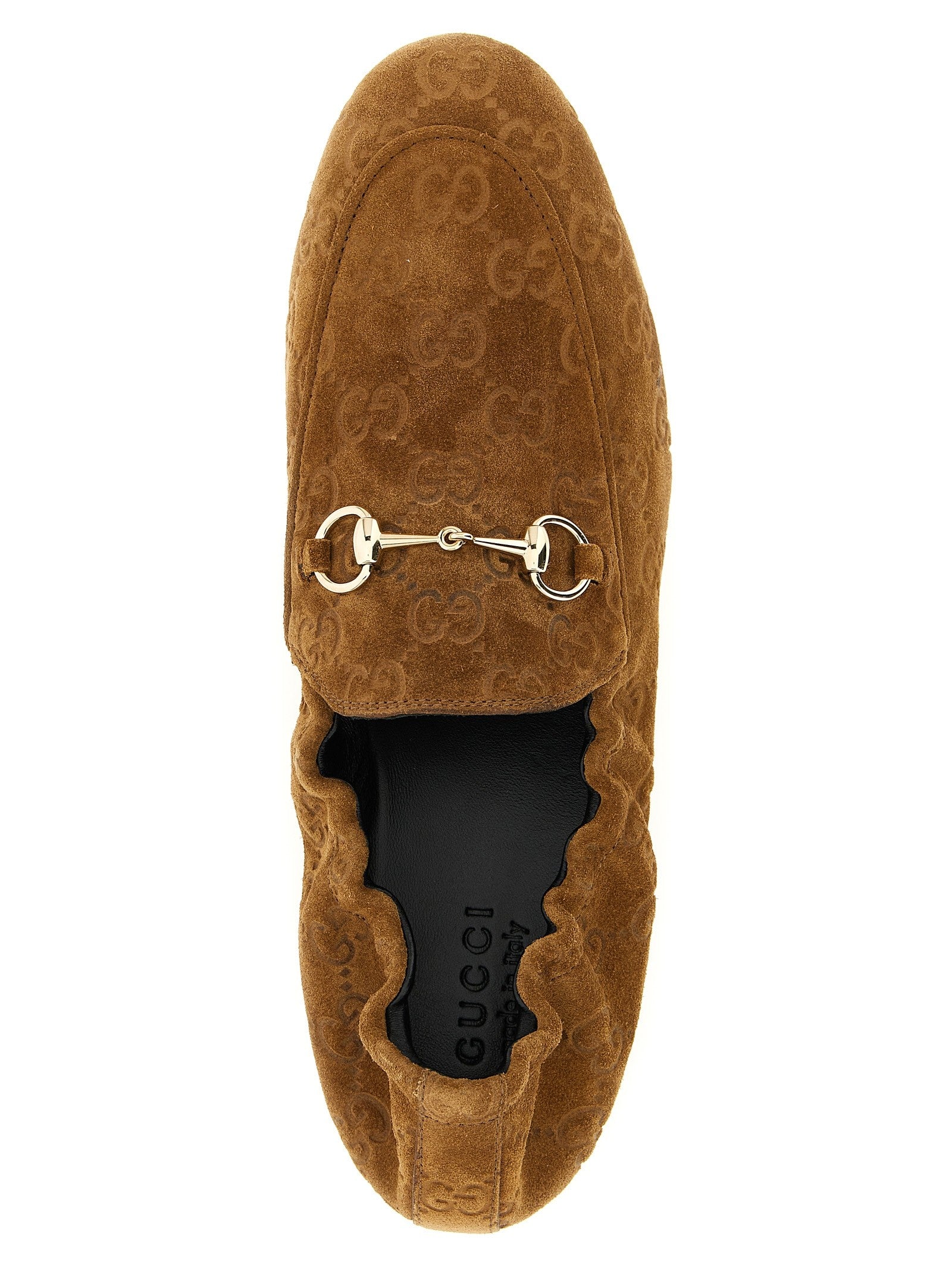 Gucci GG Suede Loafers Brown