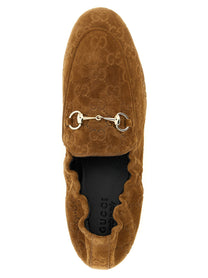 Gucci GG Suede Loafers Brown