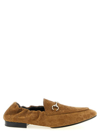Gucci GG Suede Loafers Brown
