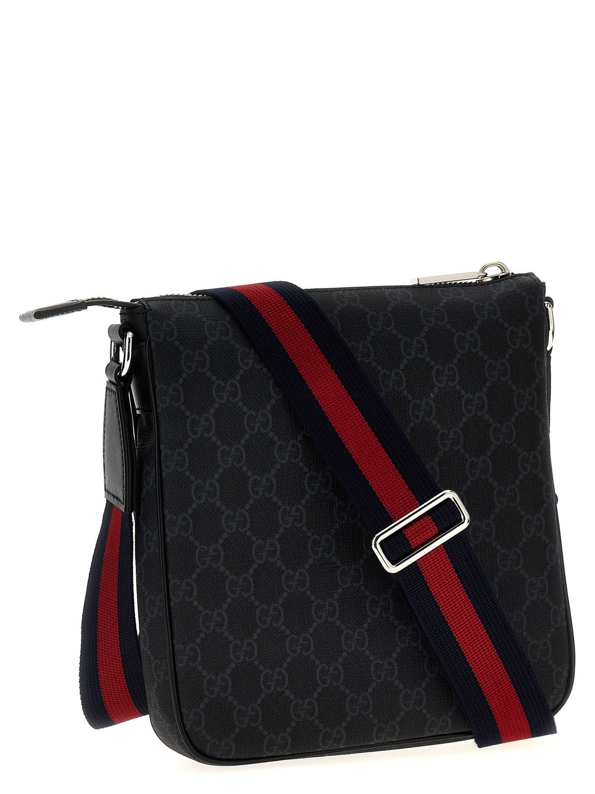 Gucci GG Supreme Crossbody Bag Black, view 2