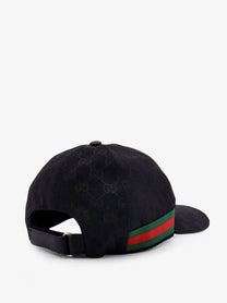 Gucci Men's GG Supreme Fabric Baseball Hat Black