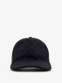 Gucci Men's GG Supreme Fabric Baseball Hat Black