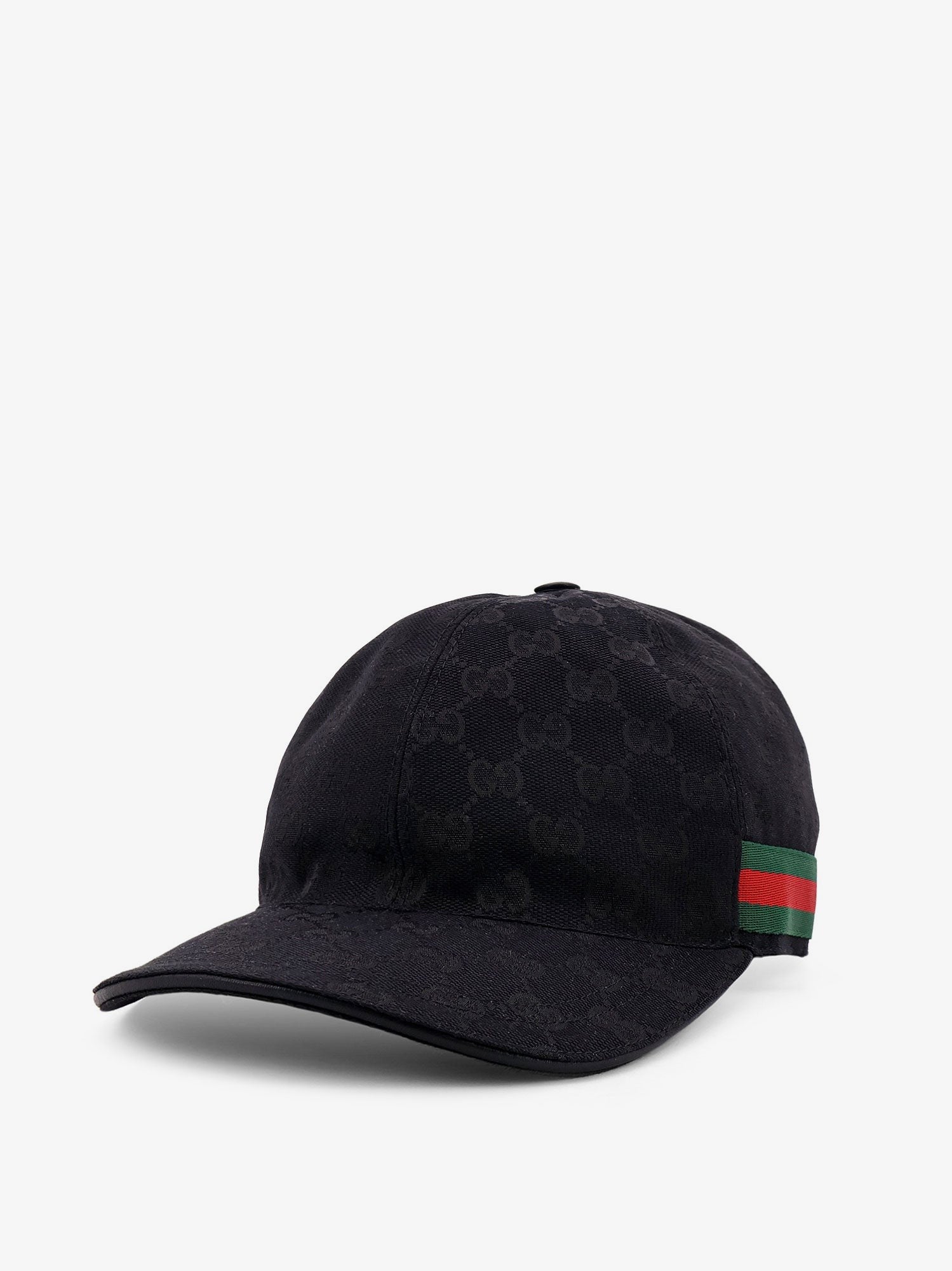 Gucci Men's GG Supreme Fabric Baseball Hat Black