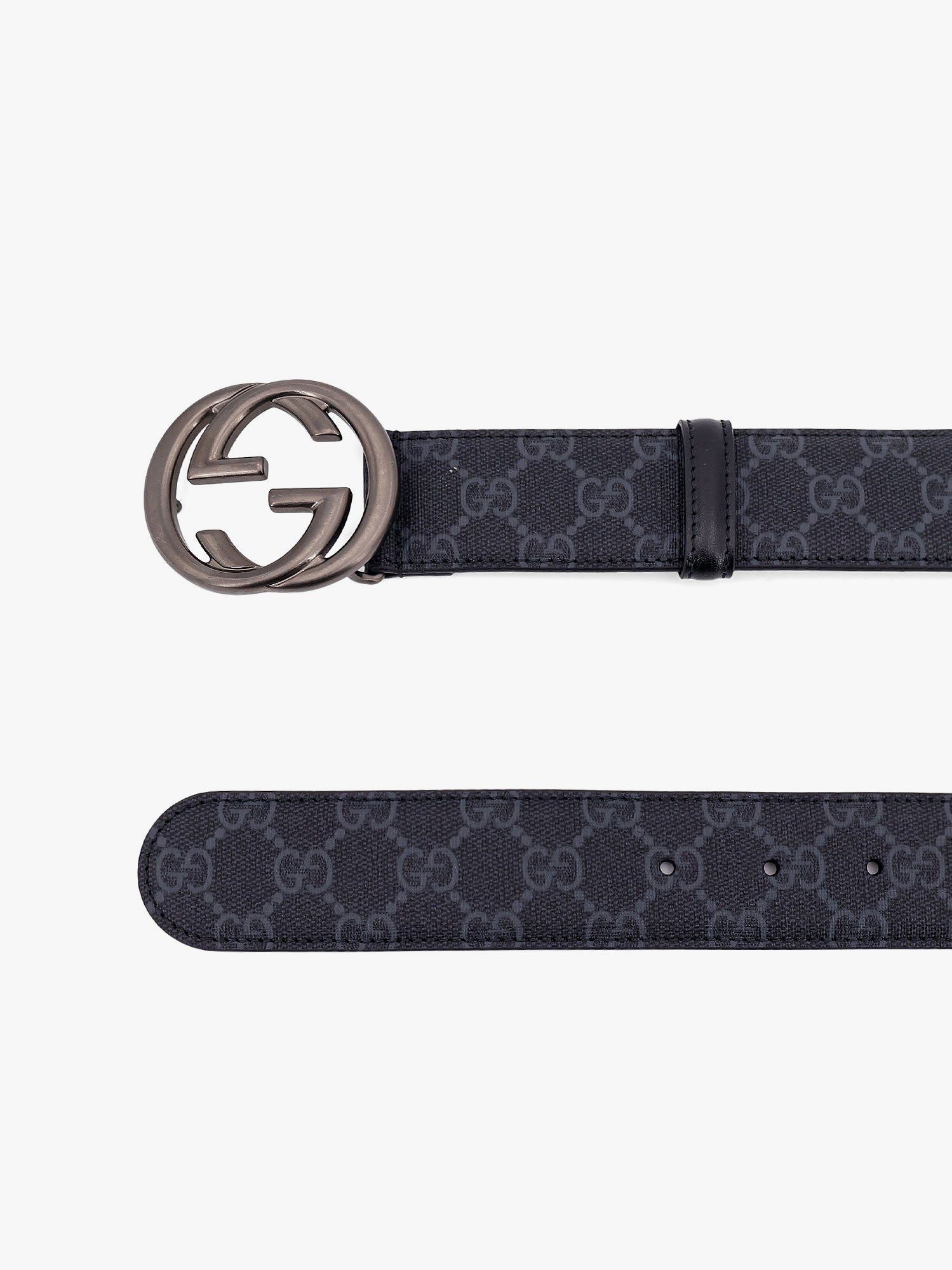 Gucci Men's GG Supreme Fabric Belt Black Gucci