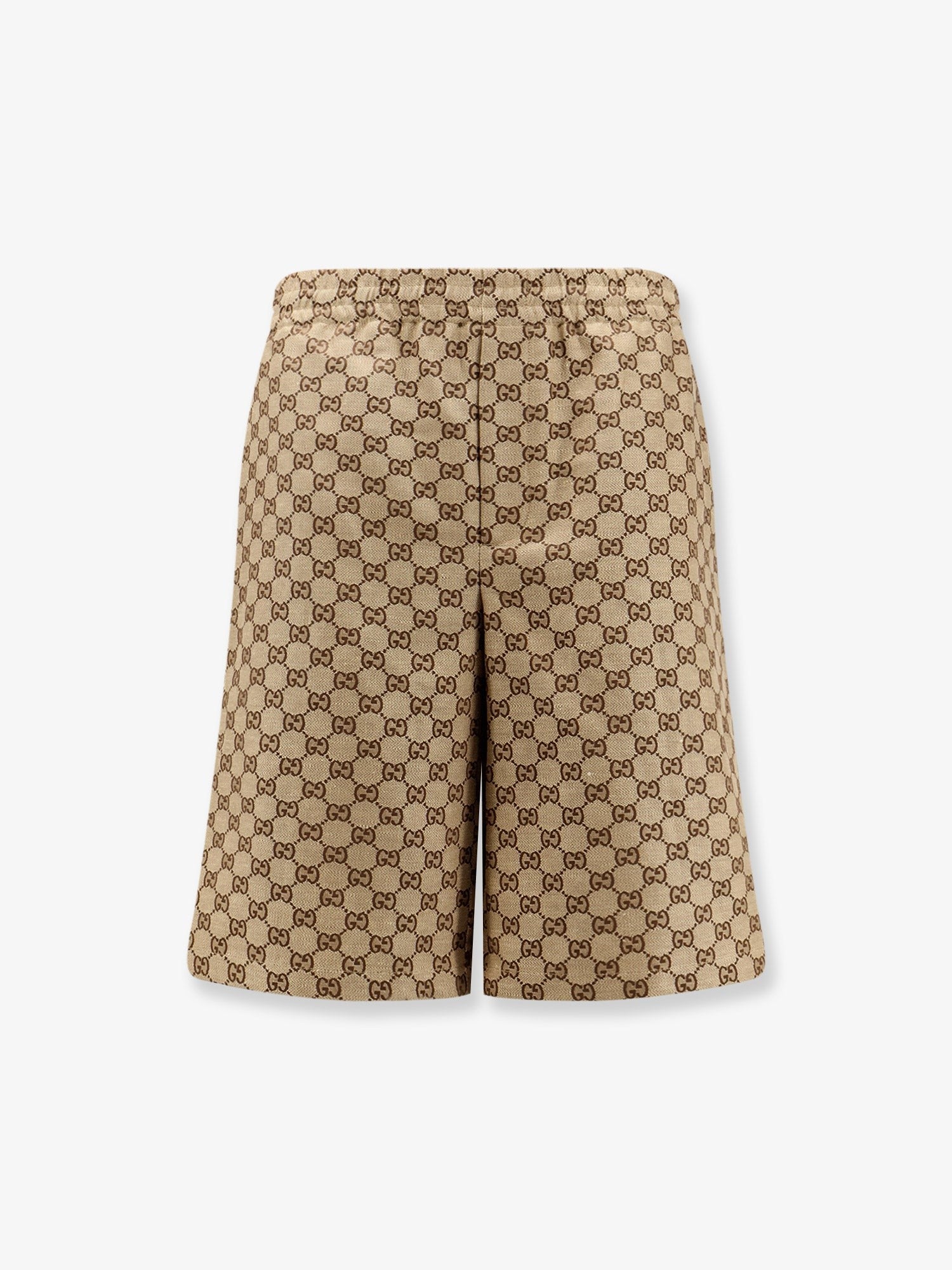 Gucci Men's GG Supreme Fabric Shorts Beige