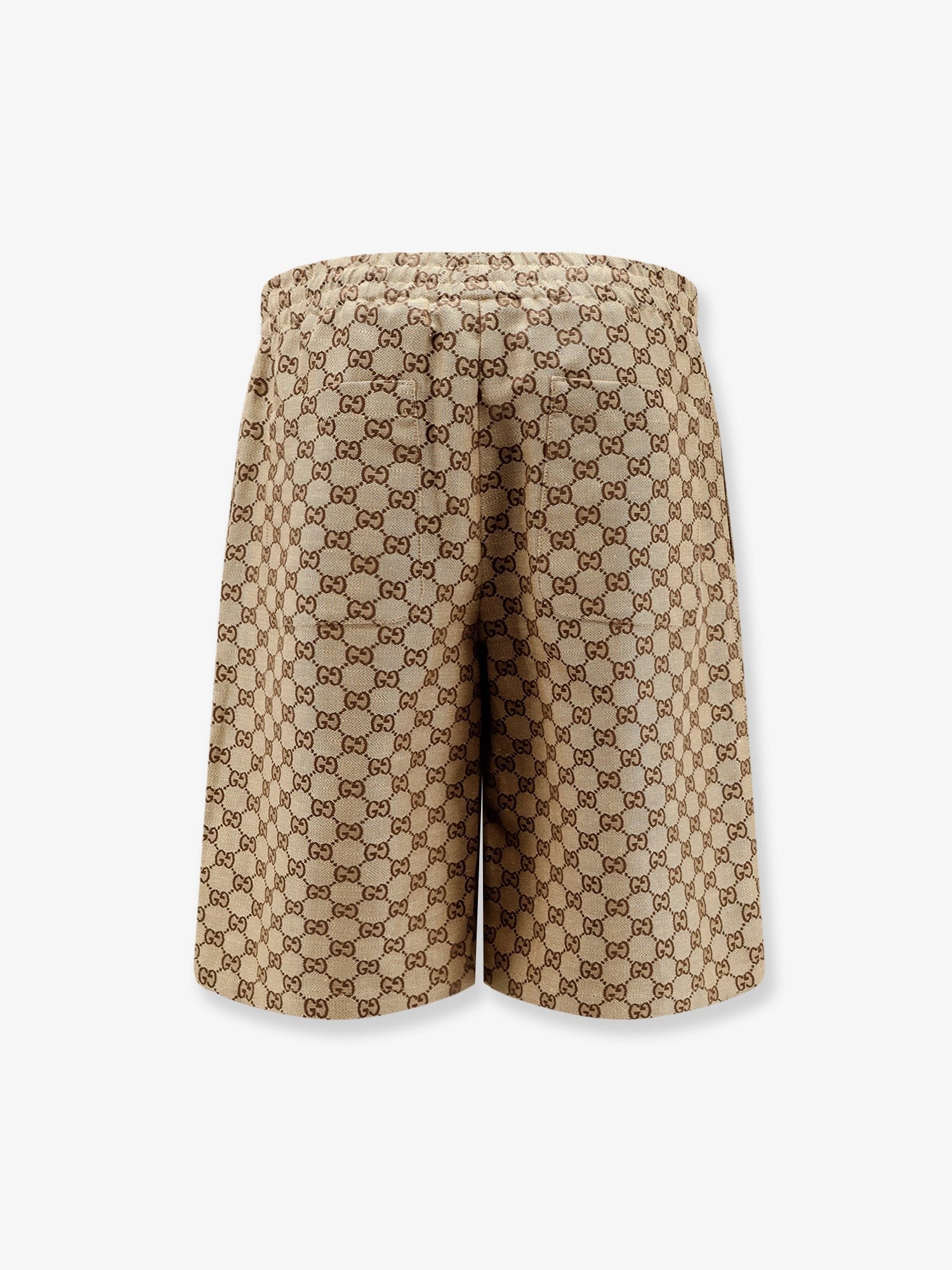 Gucci Men's GG Supreme Fabric Shorts Beige