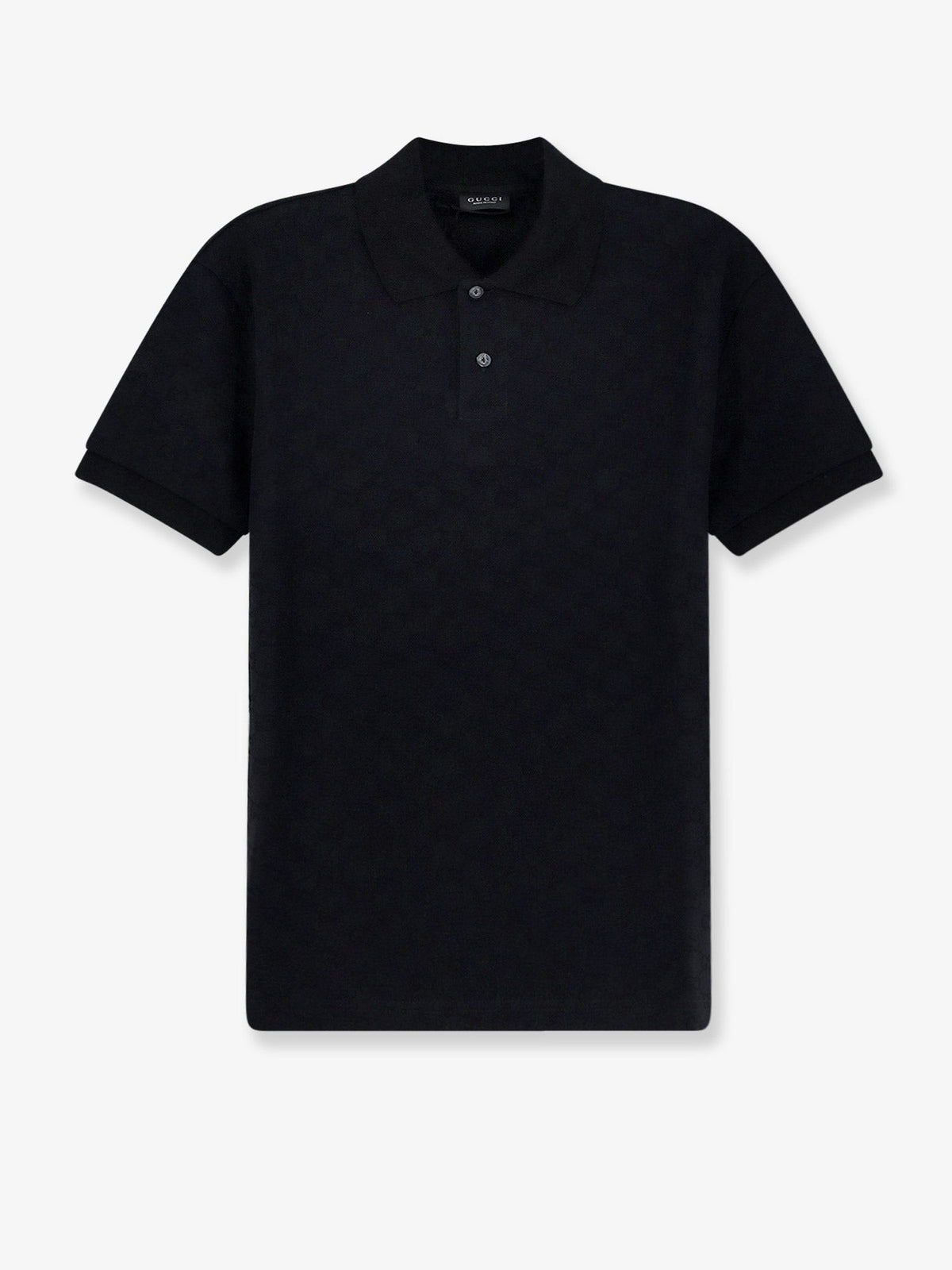 Gucci Men's GG Viscose Blend Polo Shirt Black