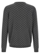 Gucci GG Wool and Silk Cardigan Grey, view 2