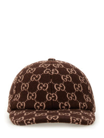 Gucci Women's GG Wool Baseball Hat Brown